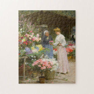 Flower Market | Victor Gabriel Gilbert Jigsaw Puzzle