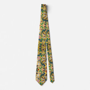 Flower Market Vintage Yellow Wildflower Botanical Neck Tie