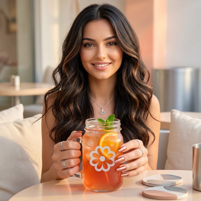 Flower Mason Jar W/ Handle (Creator Uploaded)