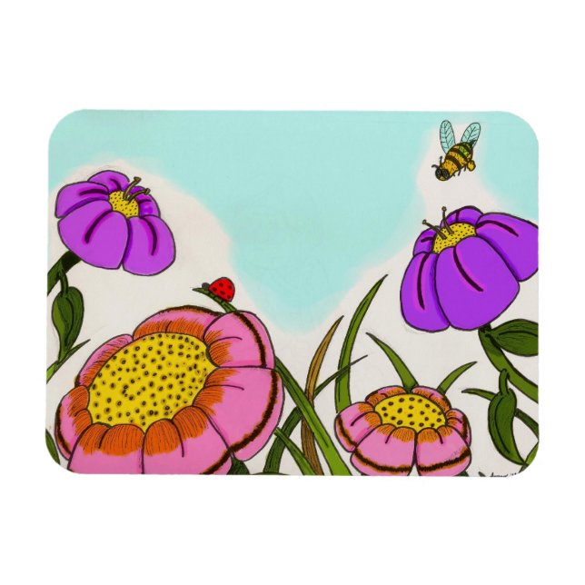 Flower Meadow Flexible Magnet (Horizontal)