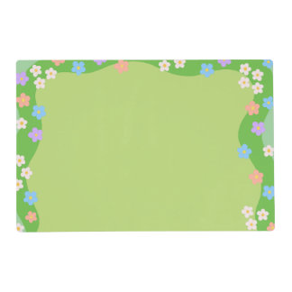 Flower meadow pet mat double sided