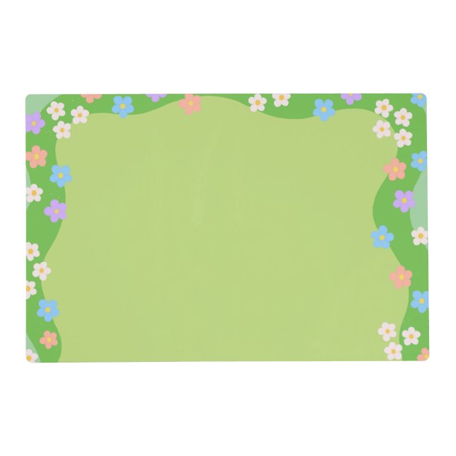 Flower meadow pet mat double sided  (Front)