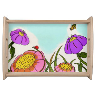 Flower Meadow Serving Tray