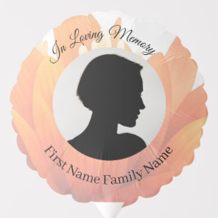 Flower memorial balloon
