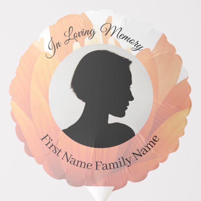 Flower memorial  balloon (Front)
