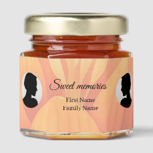 Flower memorial honey jar favor favors