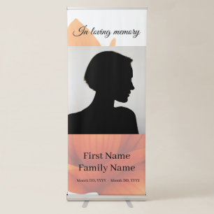 Flower memorial  retractable banner