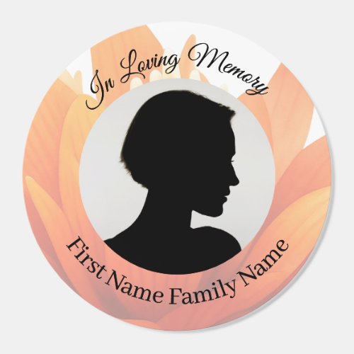 Flower memorial stickers