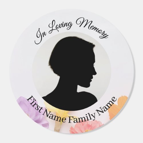 Flower memorial stickers
