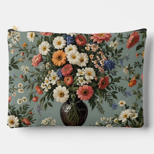 Flower mix in a vase accessory pouch