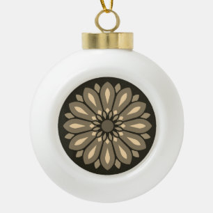 FLOWER MODERN GIFT FROM MOM DAD SISTER SON BOSS CE CERAMIC BALL CHRISTMAS ORNAMENT