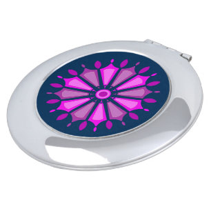 FLOWER MODERN GIFT FROM MOM DAD SISTER SON BOSS COMPACT MIRROR