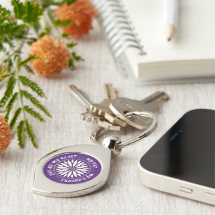 FLOWER MODERN GIFT FROM MOM DAD SISTER SON BOSS KEYCHAIN