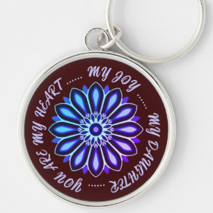 FLOWER MODERN GIFT FROM MOM DAD SISTER SON BOSS KEYCHAIN