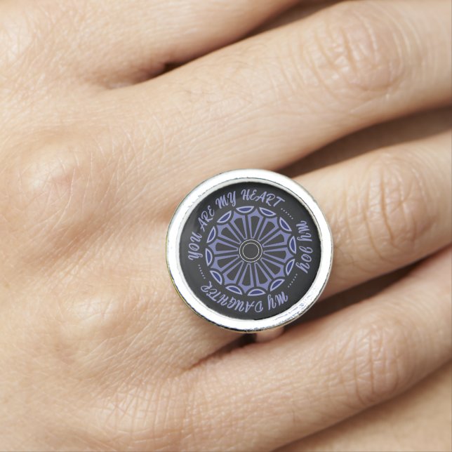 FLOWER MODERN GIFT FROM MOM DAD SISTER SON BOSS RING (In Situ)