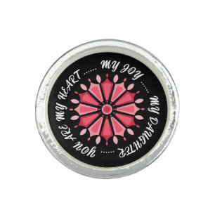 FLOWER MODERN GIFT FROM MOM DAD SISTER SON BOSS RING