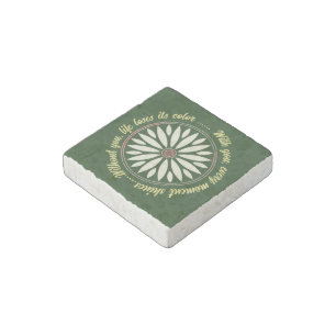 FLOWER MODERN GIFT FROM MOM DAD SISTER SON BOSS STONE MAGNET