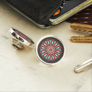 FLOWER MODERN GIFT FROM MOM DAD SISTER SON BOSS WI LAPEL PIN