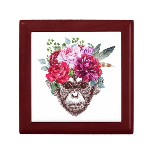 Flower Monkey Face Gift Box (Front)