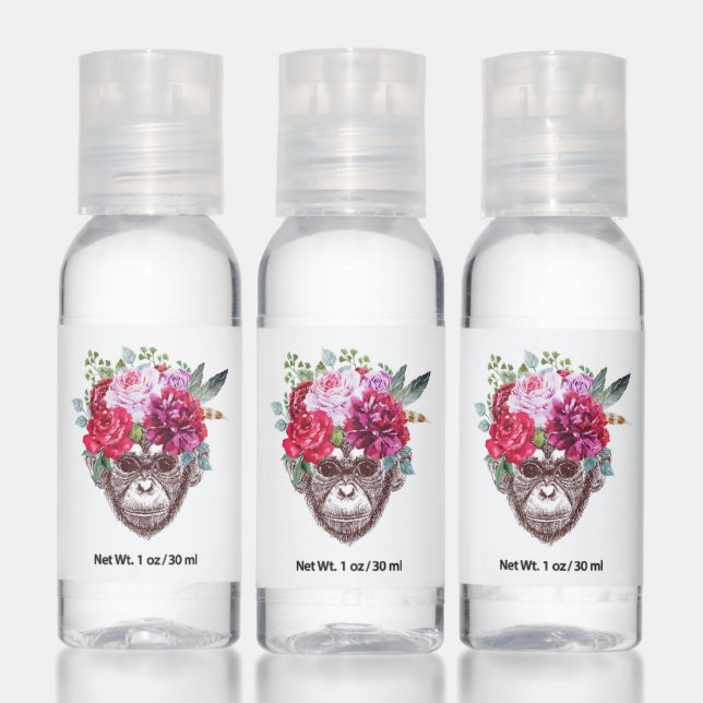 Flower Monkey Face Hand Sanitizer (Set)