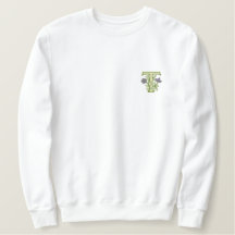 Flower Monogram Initial T