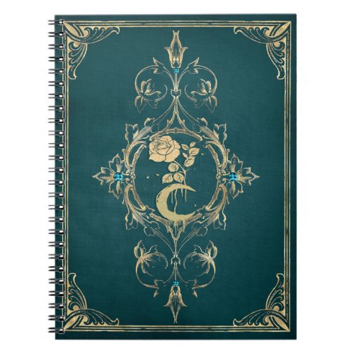 Flower moon grimoire notebook