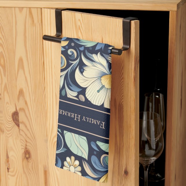 Flower Morris art Kitchen Towel (Thirds Fold)