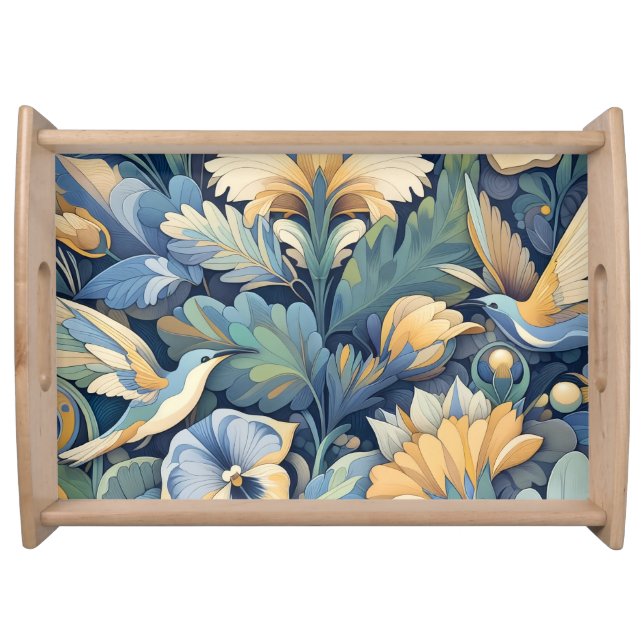 Flower Morris art Serving Tray (Front)