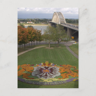 Flower mosaic, Nijmegen Postcard
