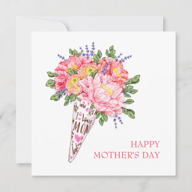 Flower Mothers Day Card Greetings Cards T Zazzle