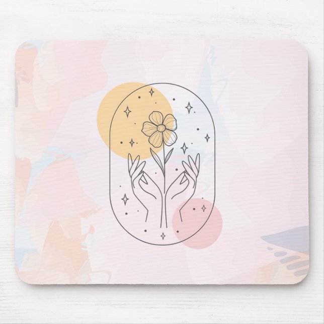 Flower Mouse Pad (Front)