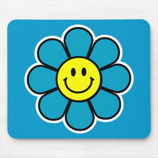 Flower Mousepad (Blue) (Front)