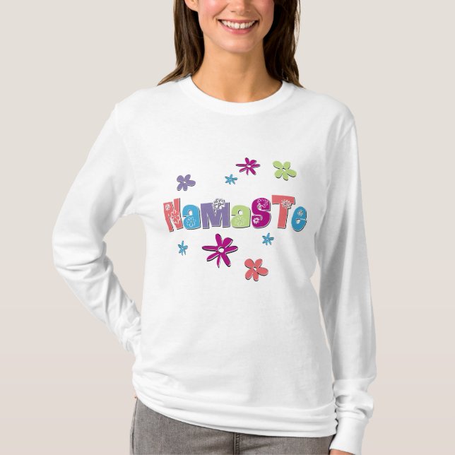 Flower Namaste Yoga Shirt (Front)