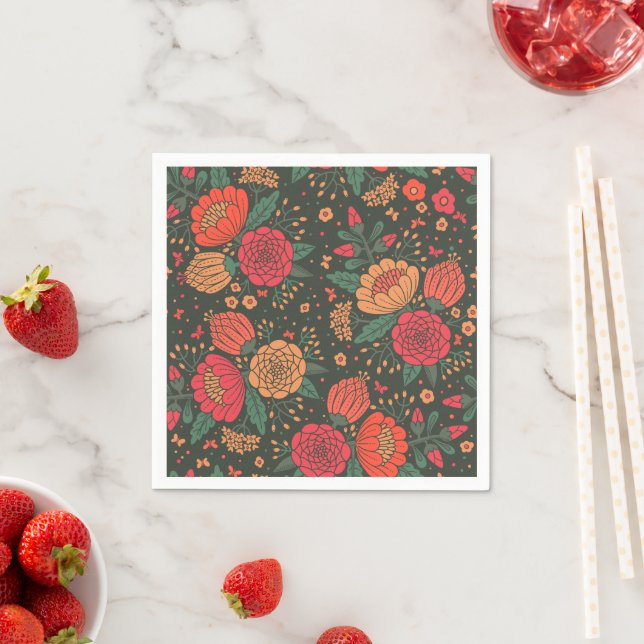 flower napkins (Insitu)