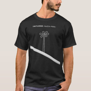 Flower Nazca Peru ancient idol geoglyph symbol Ind T-Shirt