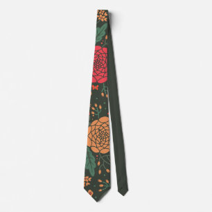 flower neck tie
