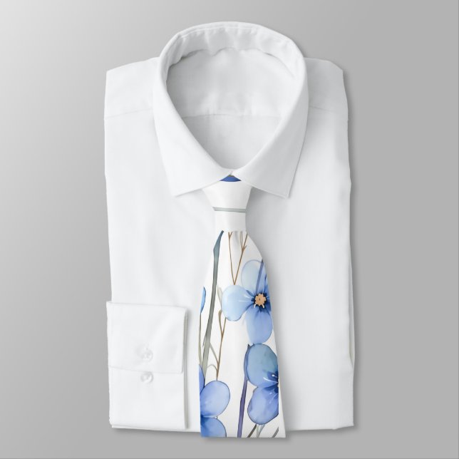 flower neck tie (Tied)