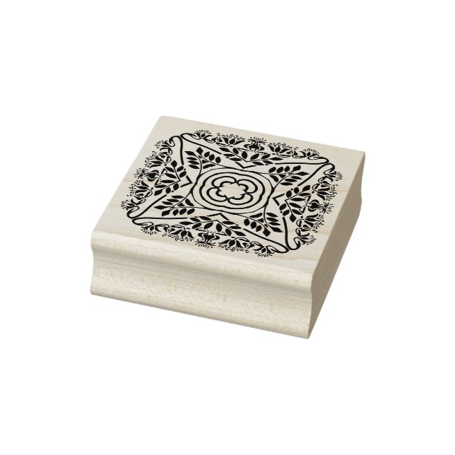 flower nouveau art stamp (Stamp)