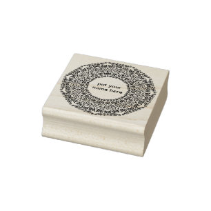 flower nouveau art stamp