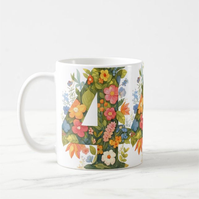 Flower Number four Coffee Mug (Left)