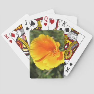 Flower of California poppy Poker Cards