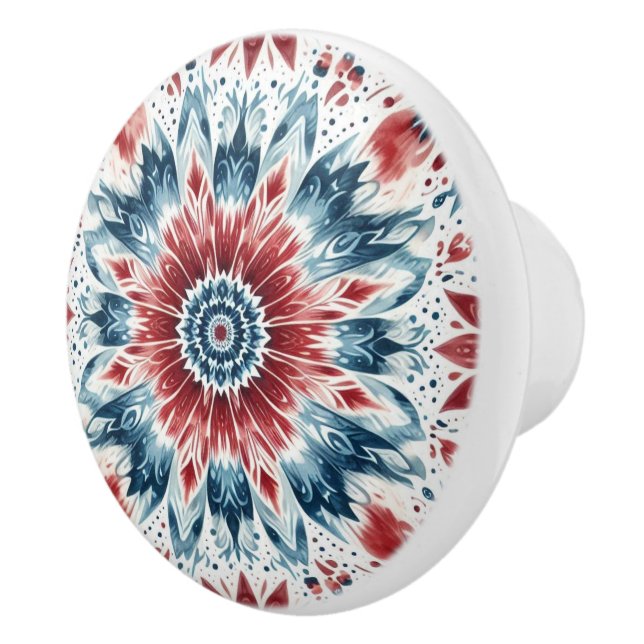 Flower of Independence  Ceramic Knob (Right)