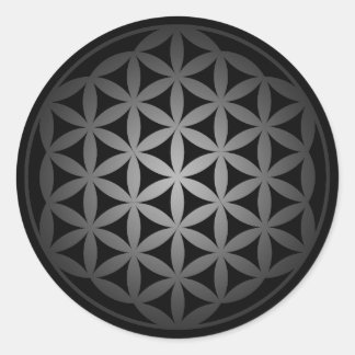 flower of life3 classic round sticker