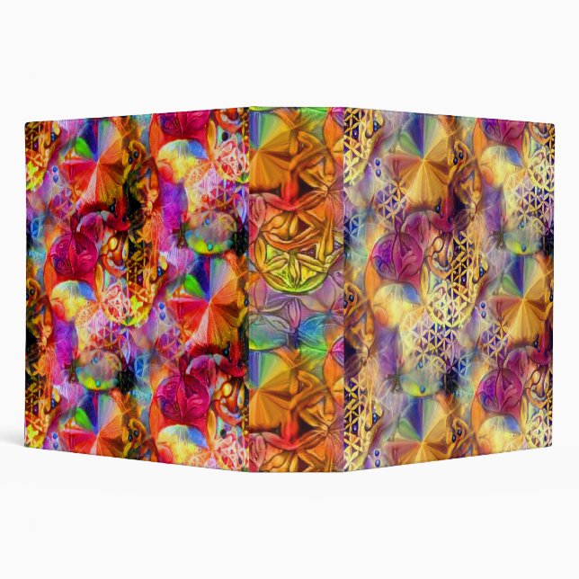 Flower of Life 3 Ring Binder (Background)