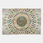 Tea Towel Sacred Geometry Spiritual Tea Towel Tea Towels 