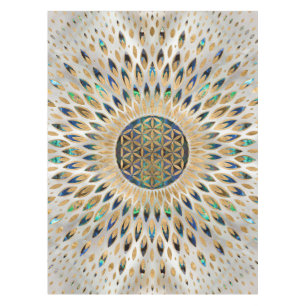 Flower of Life - Abalone Shell and Pearl Tablecloth