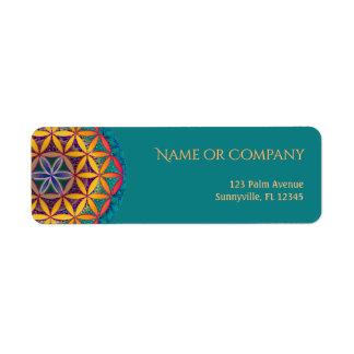 Flower of Life Address Label