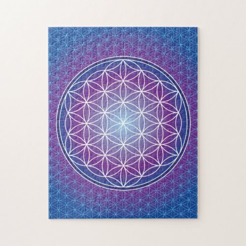 FLOWER OF LIFE _ AMETHYST JIGSAW PUZZLE