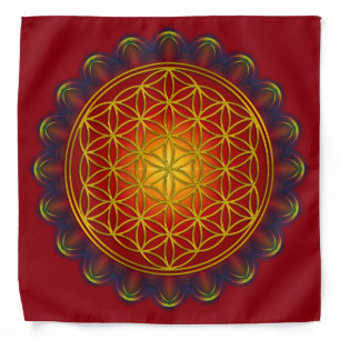 Flower Of Life - Apophysis Mandala I + your ideas Bandana