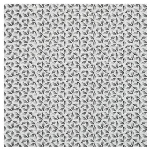 Flower of life black pattern fabric